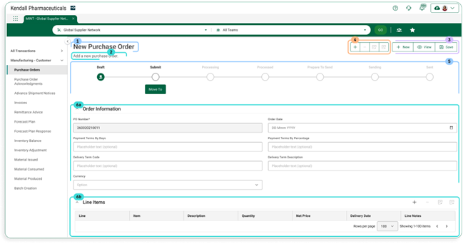 Default view of New page type