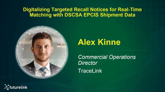 Digitalizing Targeted Recall Notices for Real-Time Matching with DSCSA EPCIS Shipment Data