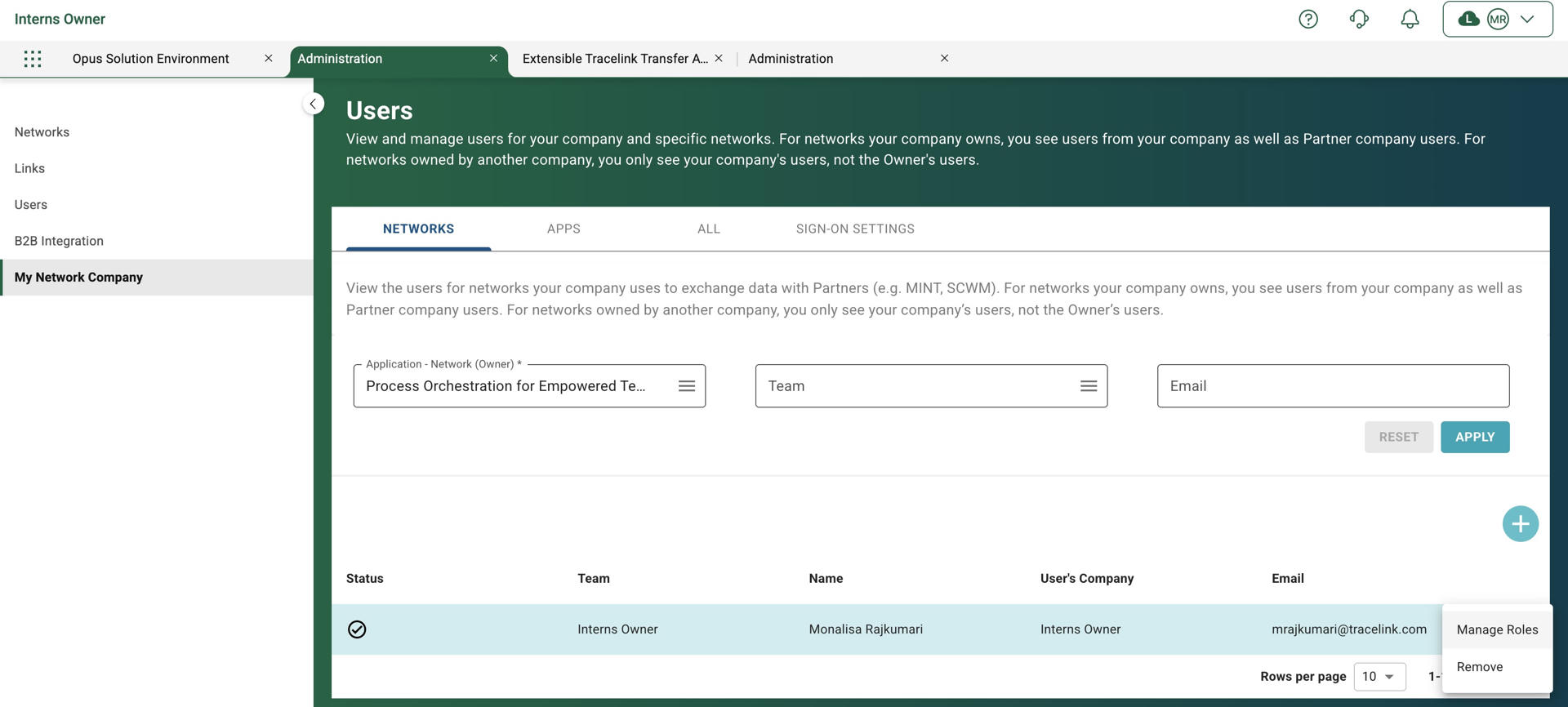 Manage Roles