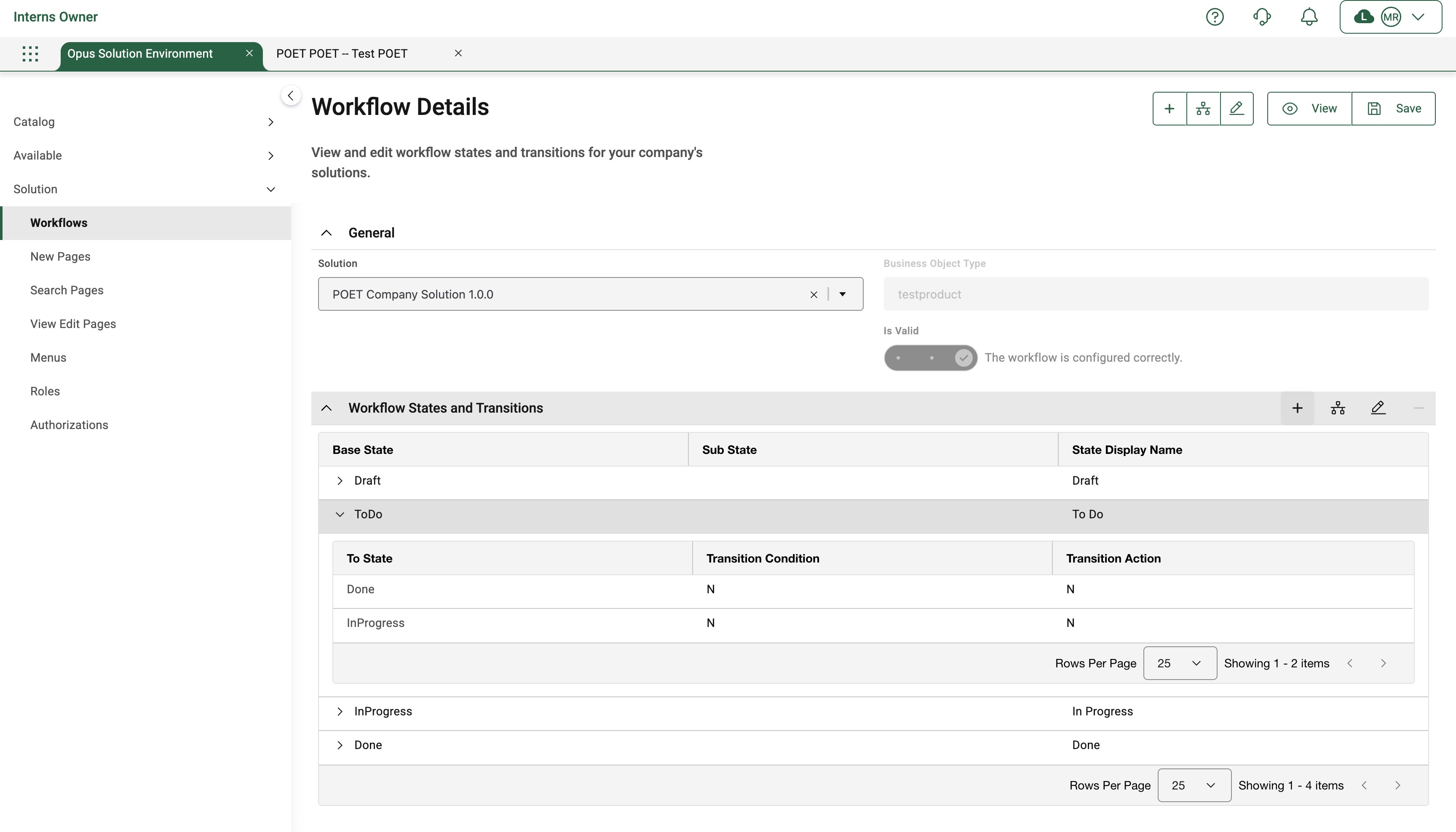 subworkflow configuration panel