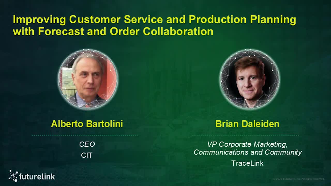 Improving Customer Service and Production Planning with Forecast and Order Collaboration