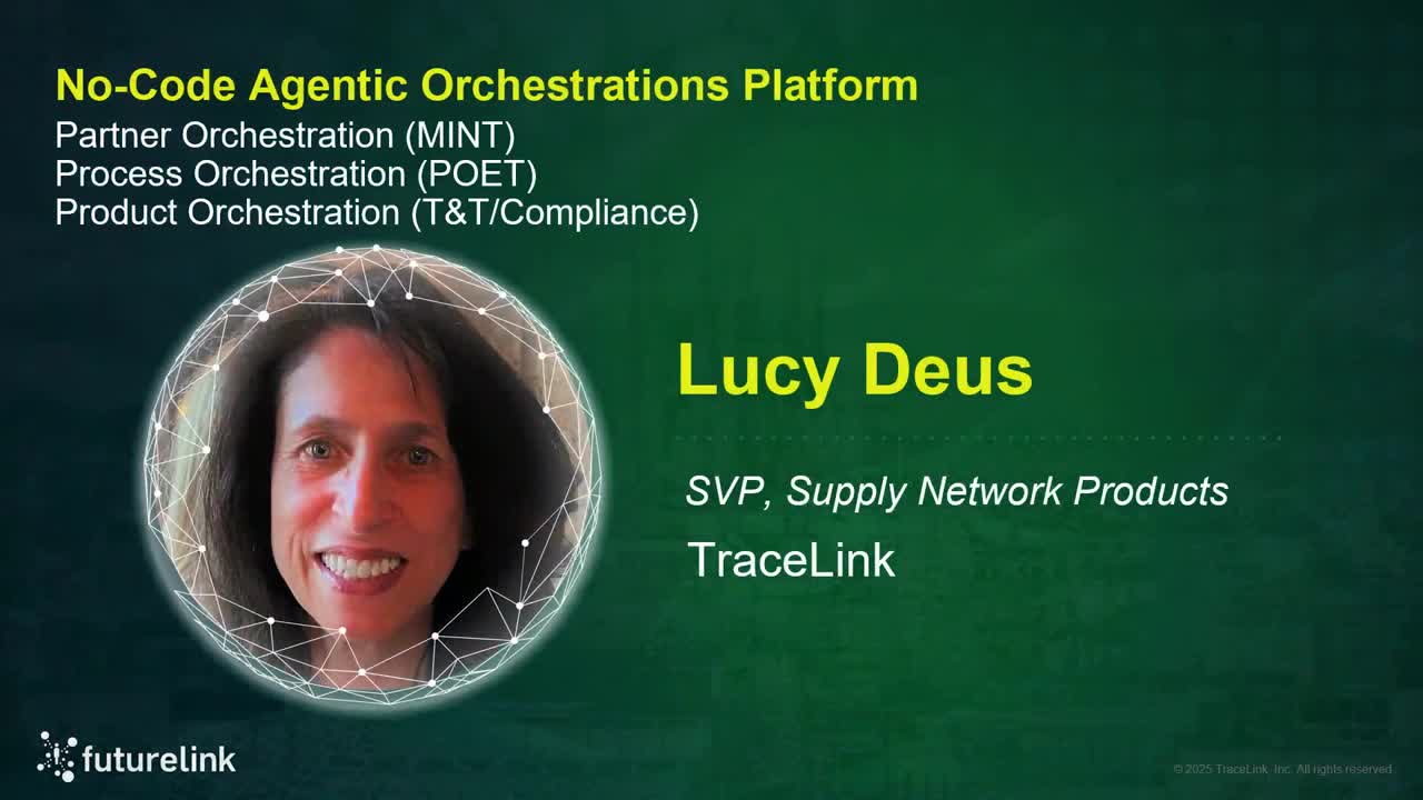 No-Code Agentic Orchestrations Platform: MINT, POET, and Track & Trace Compliance