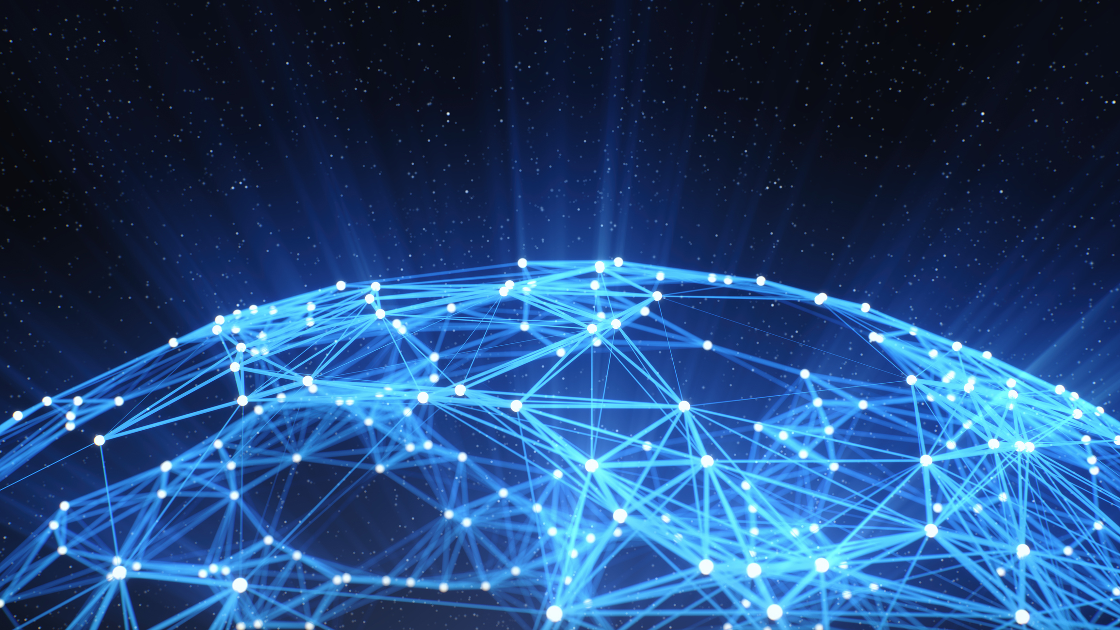 Network Brain Split — network globe mesh